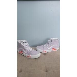 Vans SK8 Hi Zip Flower Kids Size 3